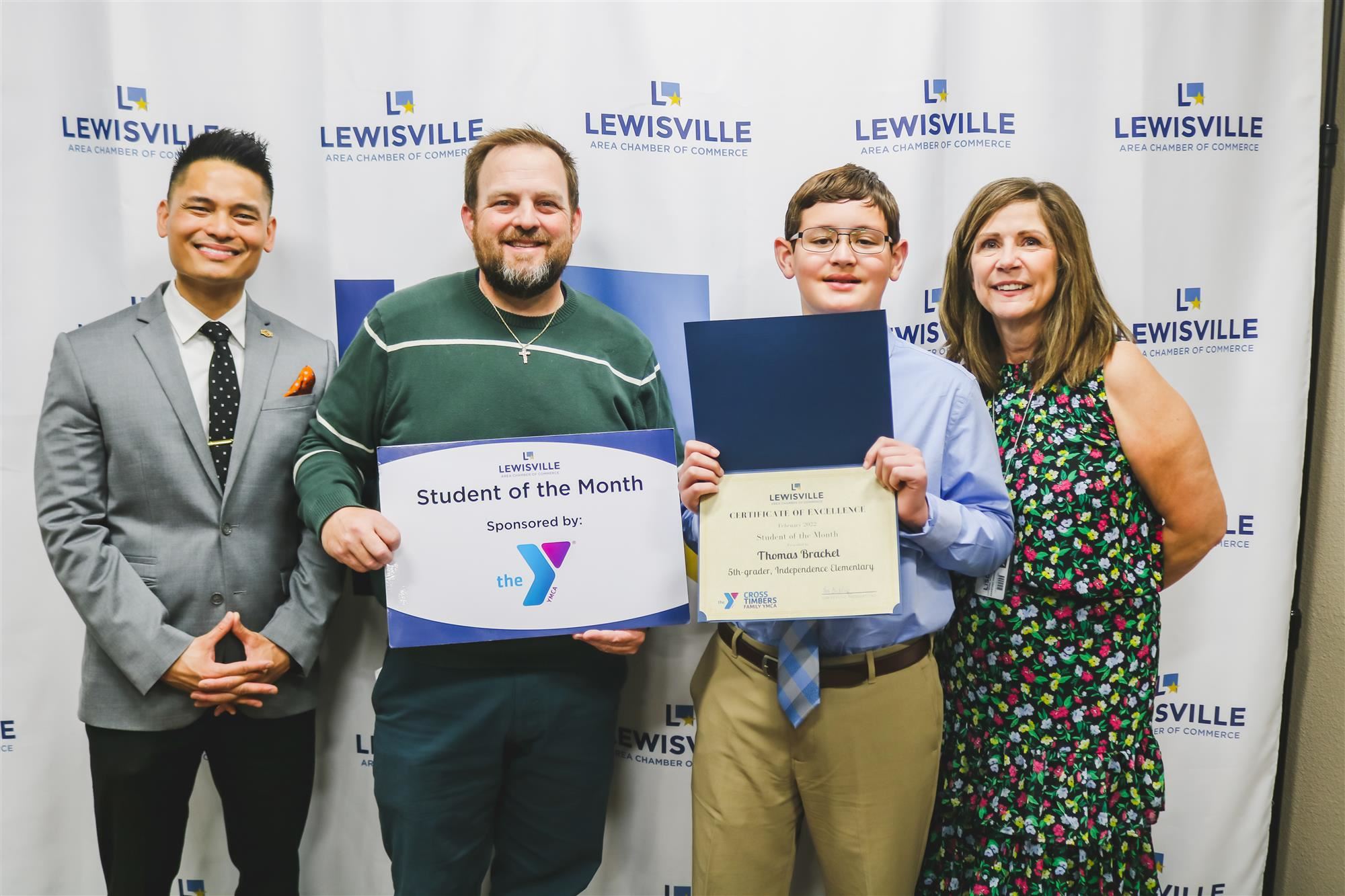 Lewisville Chamber FEBRUARY STUDENT OF THE MONTH | THOMAS BRACKET